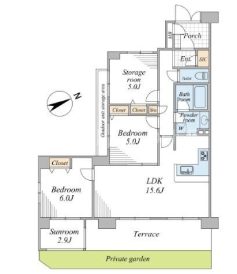  2SLDK�E�쓌�����E1�K�E�p�����E�T�����[���t���I