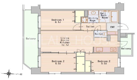  3LDK�E������E5�K�p�����E���ʃo���R�j�[�E�z����ǍD��