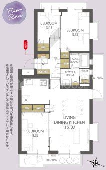  3LDK���������p�������ʕ��ǍD��